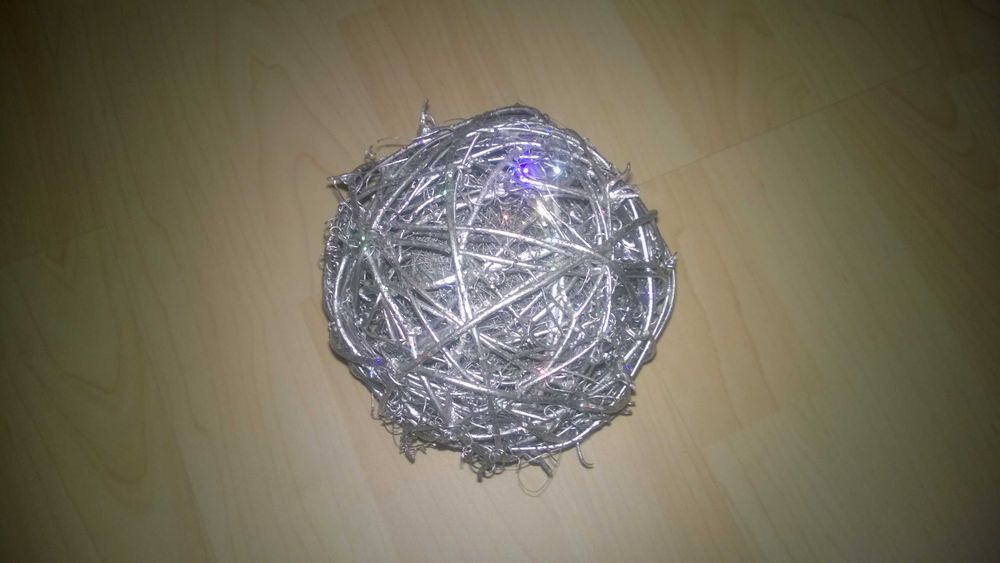 Conjunto de Decoração de Natal prateada