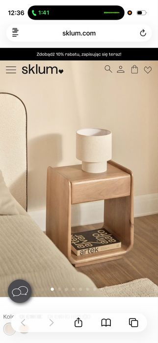 Zestaw szafek nocnych Skulum szafka nocna x2