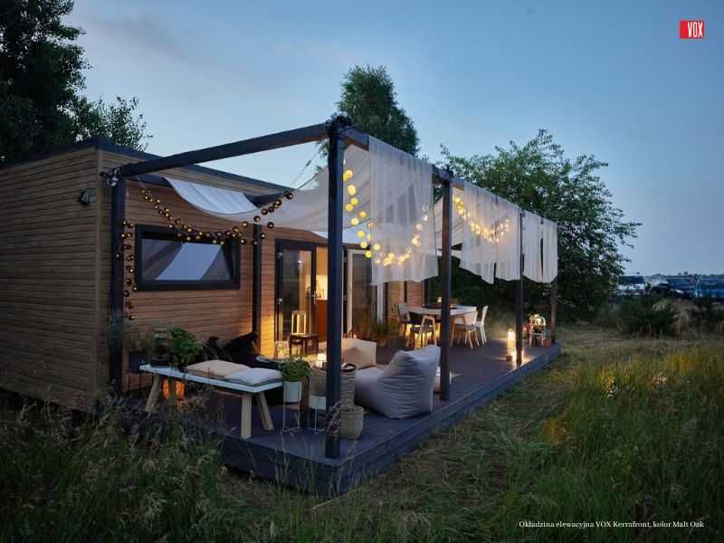 Dom Domek mobilny modułowy 35 m² nowy wyposażony całoroczny VERANO35