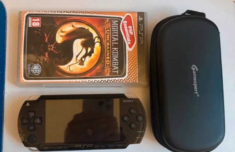 Sony PSP 1004 Black + Mortal Kombat UMD + Futerał | CFW 6.61 ARK-4 karta 1gb