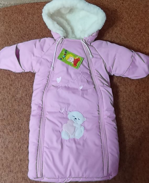 Зимний конверт для девочки