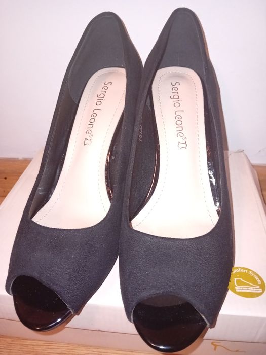 Buty na obcasie czarne