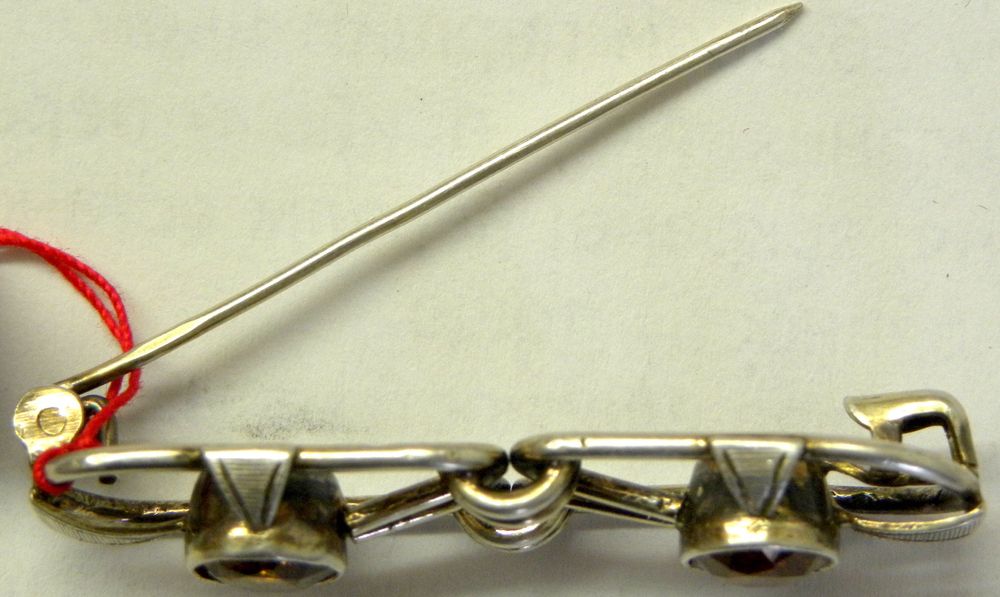 срібло серебро весілля стрази брошь вінтаж