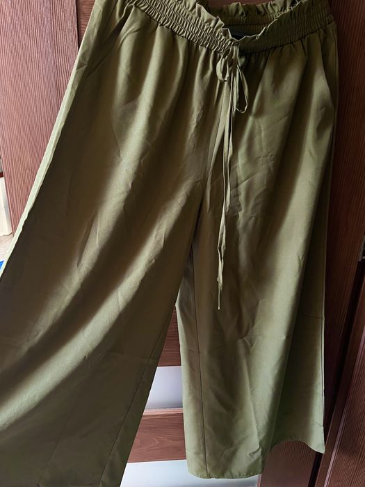 Szerokie spodnie Khaki