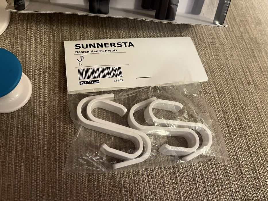Ikea zestaw haczyków FJANTIG, PLUTT, SUNNERSTA, inne