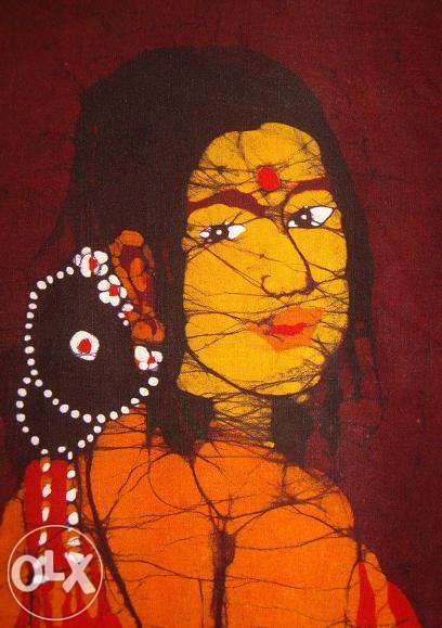 Batik Indiano sobre algodão