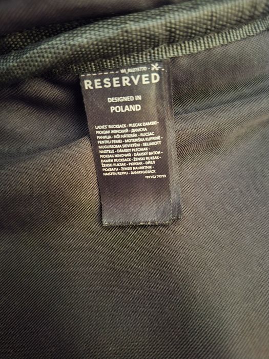 Czarny Plecak Reserved