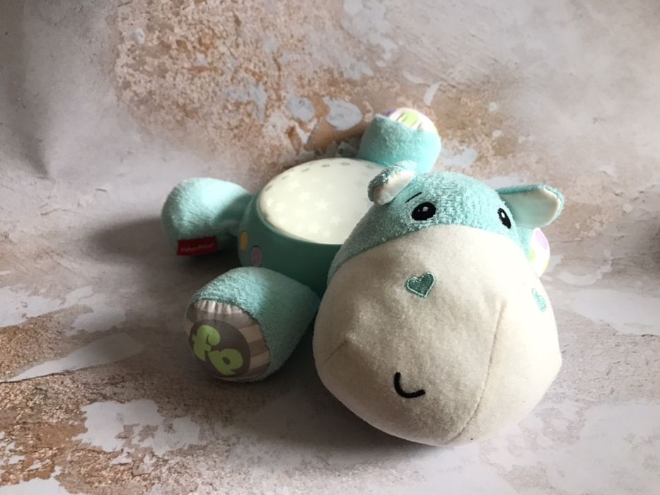 Музичний нічник-проектор Fisher-price бегемотик