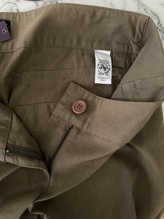 Нові лляні брюки для вагітних M&S