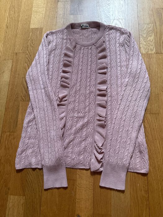 Sweter z falbankami warkoczowy  Tezenis rozmiar L