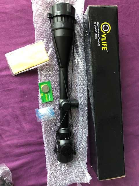 Оптичний приціл CVLIFE 6-24x50 з підсвічченням. Новий.