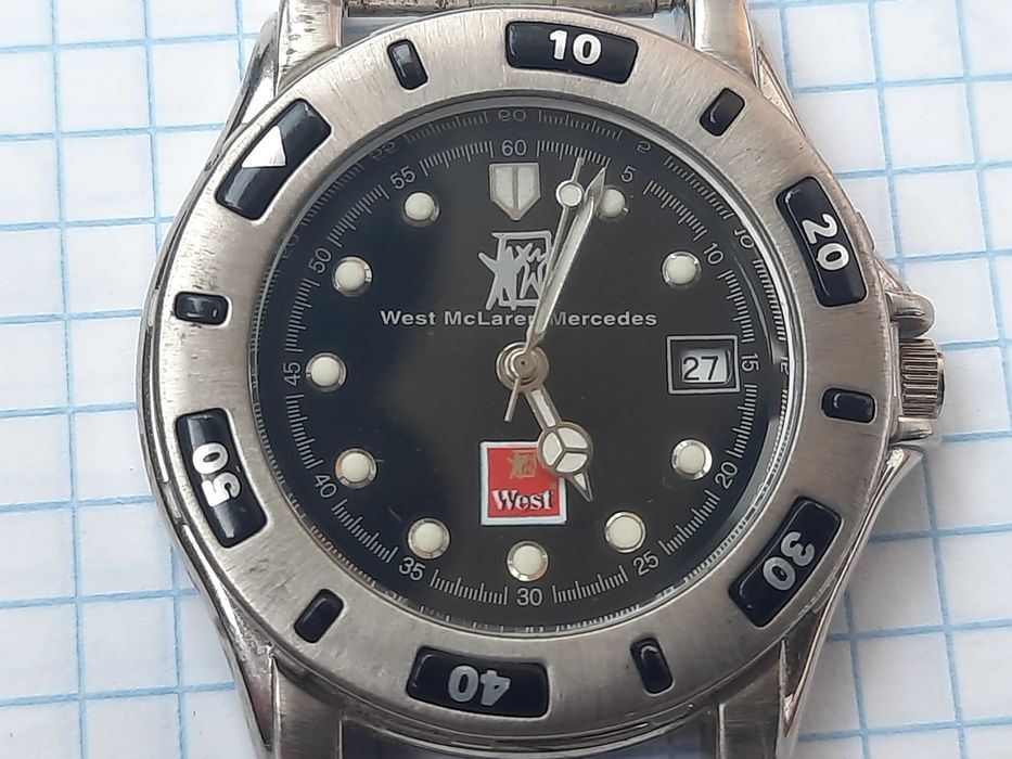 Вінтажний рідкісний чоловічий годинник West McLaren Mercedes