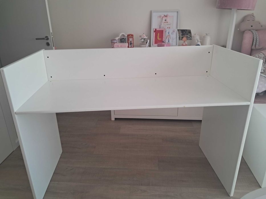 Secretária madeira lacada mate