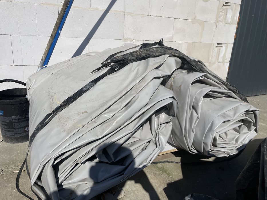 Plandeka 27m x17m gruba nowa
