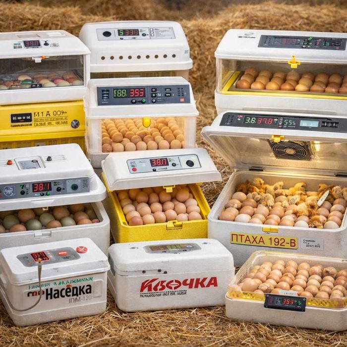 Інкубатори ручні, напівавтомати, автоматичні — різних виробників