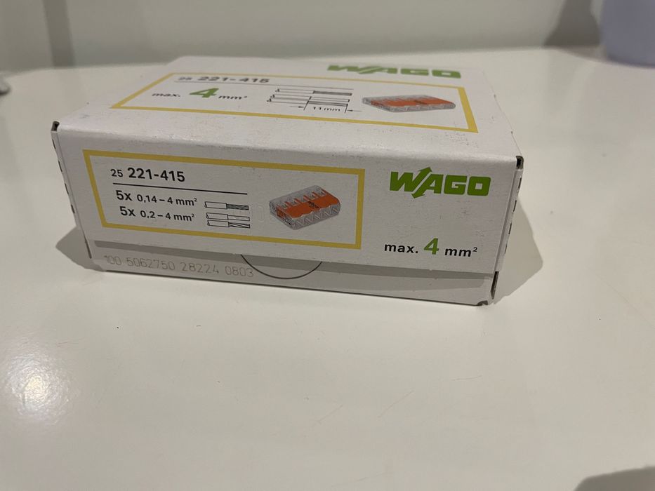 Wago terminal de conexão 5 fios