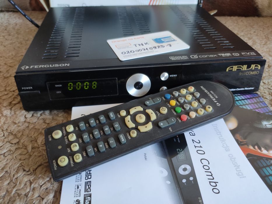 Dekoder satelitarny Ferguson 210 pilot karta TNK HDMI