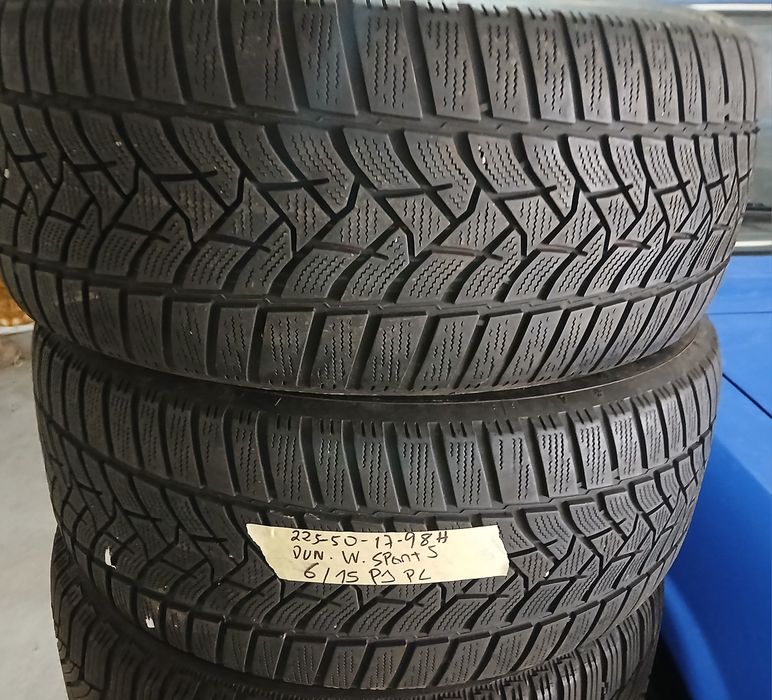2 Pneus 225/50R17 Dunlop seminovos