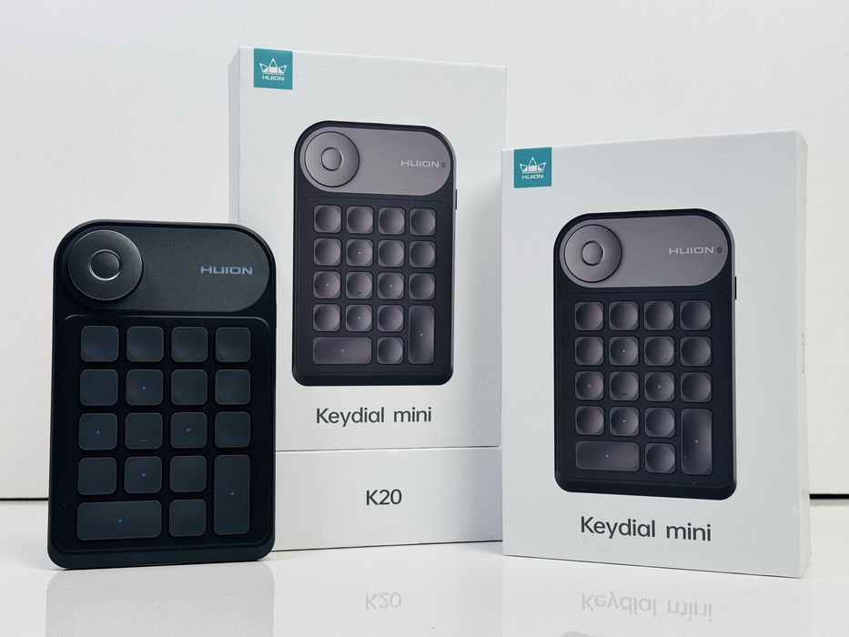 Нова Міні клавіатура Huion Keydial Mini (К20) 18 клавіш із контролером