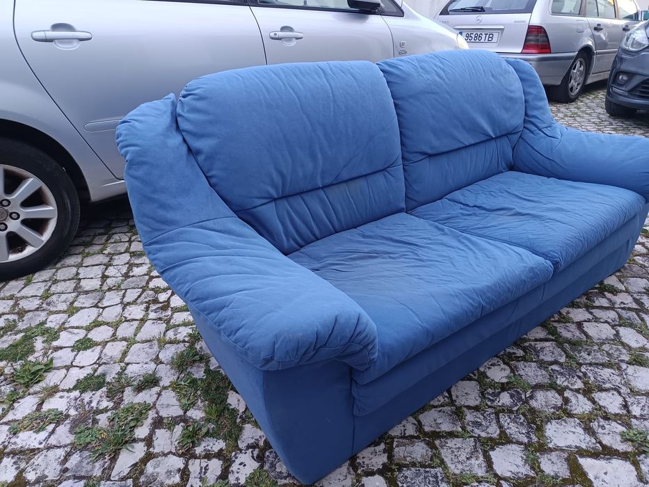 Sofá 2 Lugares Azul