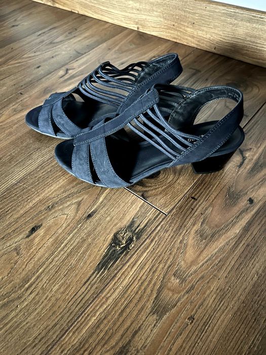 Sandały granatowa 38 - damskie