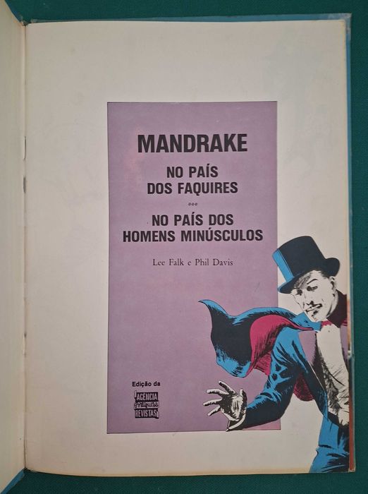 BD Mandrake No País dos Faquires, A.P.R., com defeitos impressão, 1979