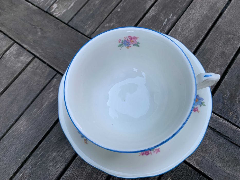 porcelanowa filiżanka ze spodkiem Koenigstat, Jaworzyna , Karolina