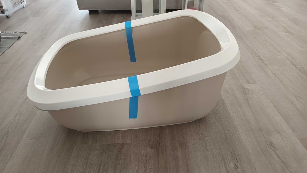 Caixa XL Gatos Beje Nova