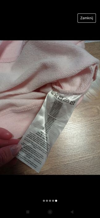 Bluza pudrowy róż