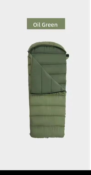 Якісний спальний мішок BLACKDEER Outdoor Travel Green на -5°С, 220х90