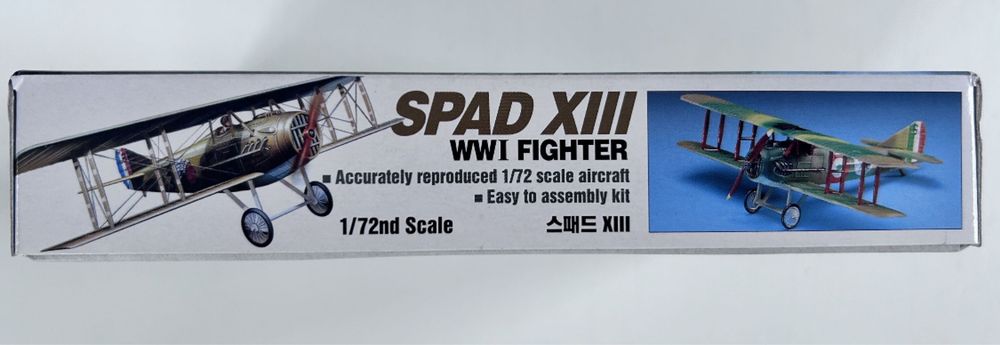 Samolot Spad Xlll model 1:72 Academy 12446