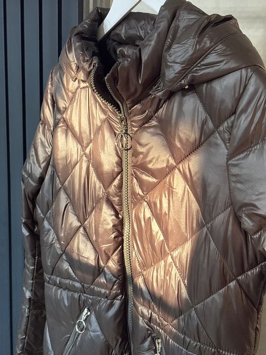 Зимове стьобане пальто, дутик, пуховик жіночій