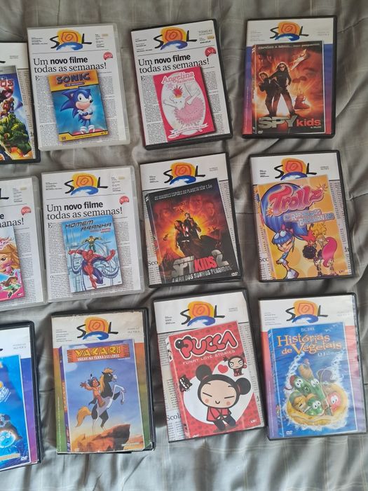 15 DVD Colecção SOL - para crianças