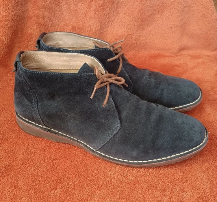 Geox rozm. 46 ,granatowe, skóra zamszowa