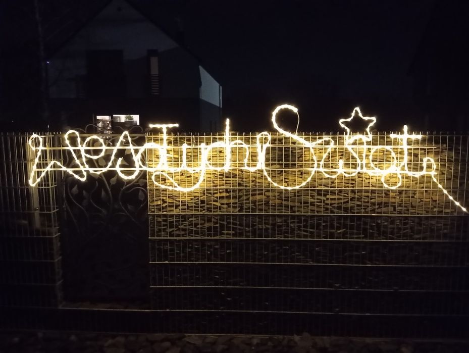 Napis Świąteczny LED