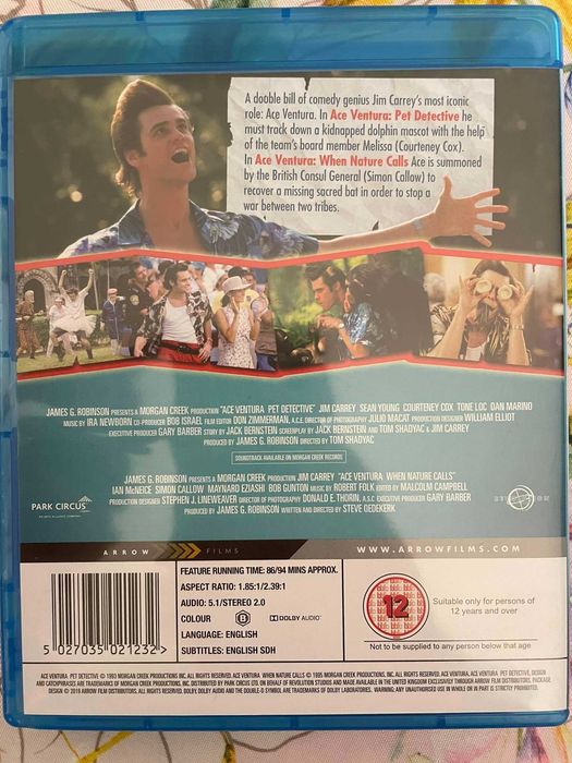 Coleção Ace Ventura 1 & 2 [Jim Carrey] (bluray)