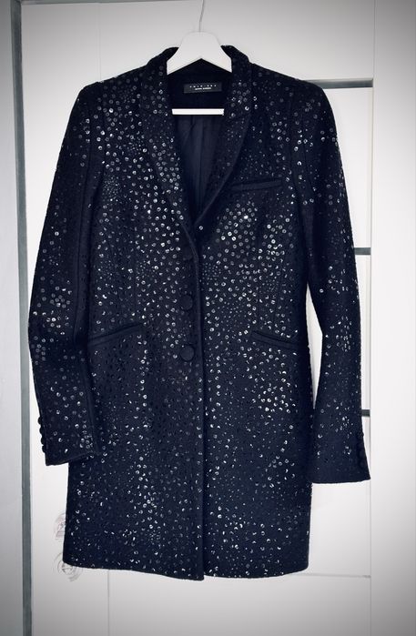 TwinSet plaszcz z wełną rozm s