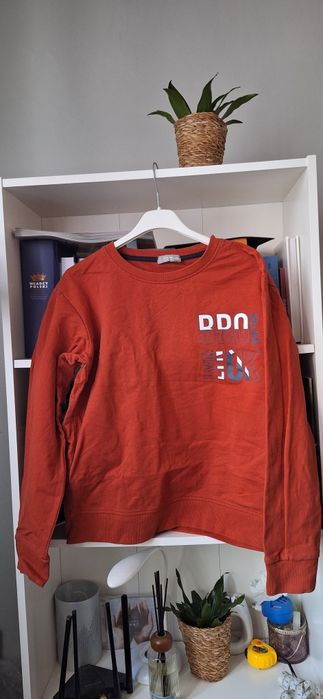 Czerwona bluza dla chłopca rozmiar 158 bawełna bawełniana txm