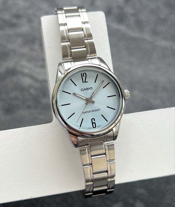 Жіночий годинник Casio LTP-V005D-2B | кварцовий | сталь | класичний | оригінал Casio часы женские
