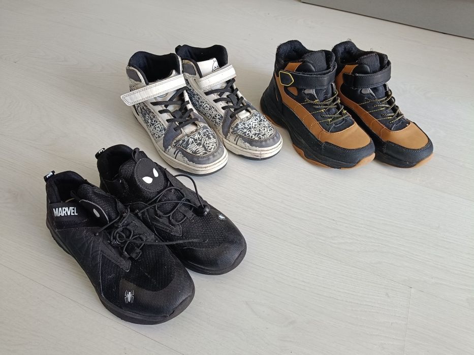 Zestaw 3 par butów buty adidas trapery sneakersy 36 37