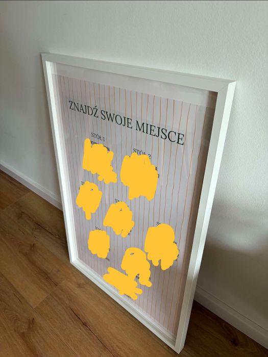 antyrama na plakat , duża 91x61 cm + sztaluga