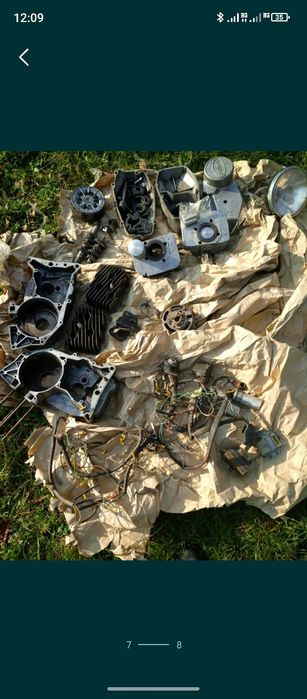 Запчастини двигун ява 634-638 коленвал коробка поршнева картера розбор