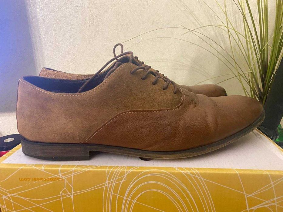 Чоловічі туфлі натуральна шкіра та замша