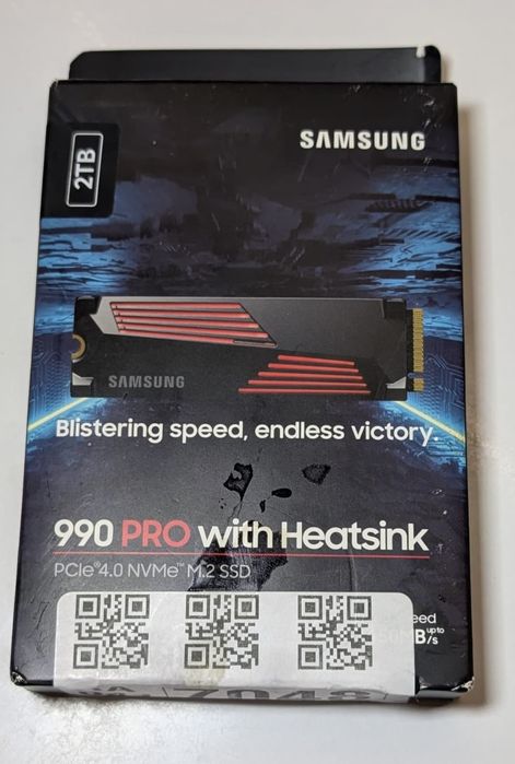 NEW 2TB SAMSUNG SSD 990 PRO with Heatsink PCle 4.0 M.2