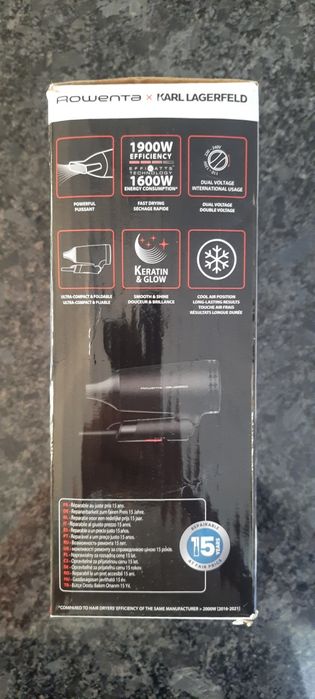 Rowenta x Karl Lagerfeld Express suszarka do włosów składana podróżna