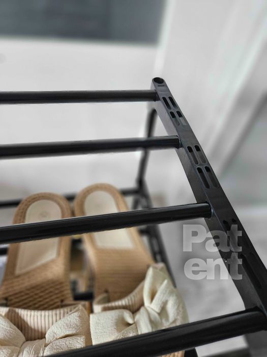 Przechowywanie dom 4 poziomy na pudełka czarny