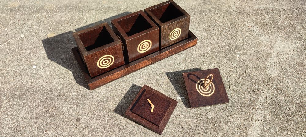 Conjunto das 3 caixas japonesas dos 3 desejos