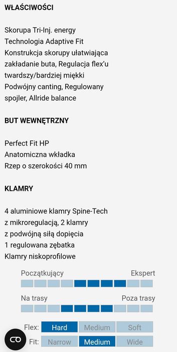 Narty i buty zjazdowe firmy Head