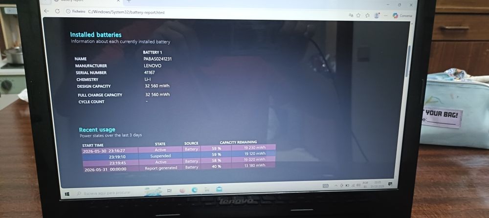 Lenovo G50 | 8GB RAM | SSD | Bateria Nova 1 ciclo