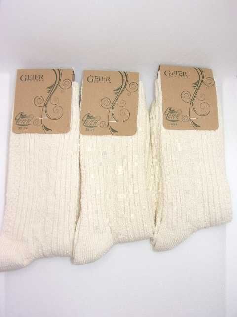 3x Naturalne skarpety Lniane męskie 39/42, bez barwników. Gejer